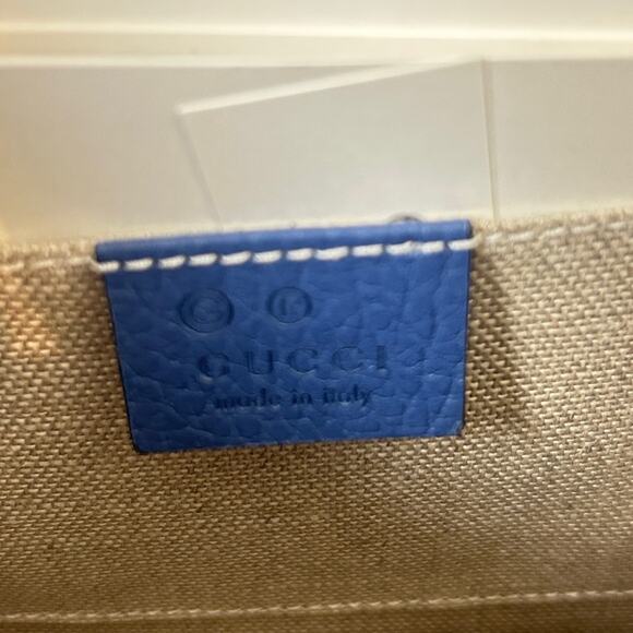 Gucci Blue interlocking Leather crossbody/Shoulder Bag - Picture 7 of 8